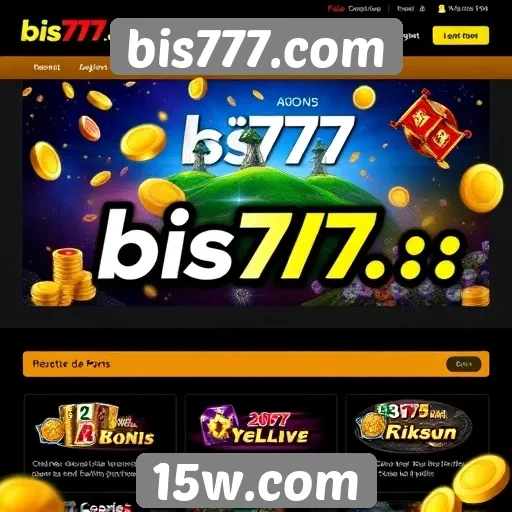 Características do design do site bis777.com