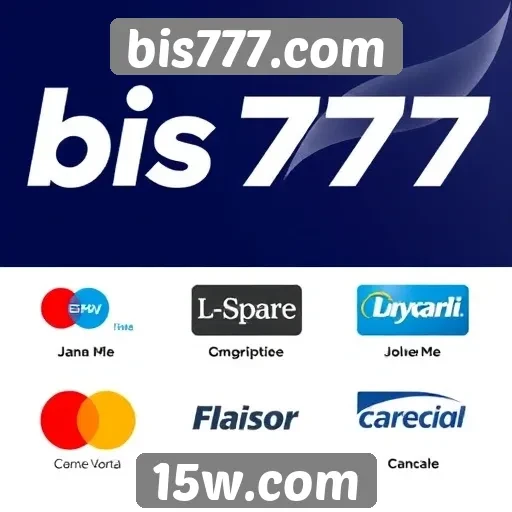 Métodos de pagamento aceitos no bis777.com