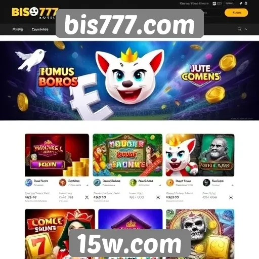Variedade de jogos disponíveis em bis777.com